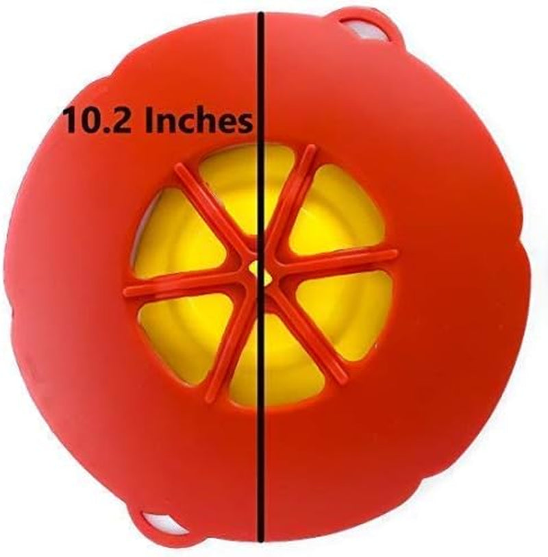 Boil over Spill Stopper Lid Cover Kitchen Tool,  Spill Stopper Lid Cover, Pots Pans Lid Boil over Preventer, 10.2 Inch